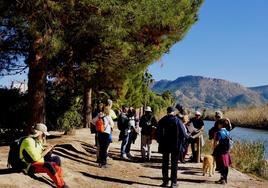 Participantes en la primera ruta el pasado sábado en Blanca.