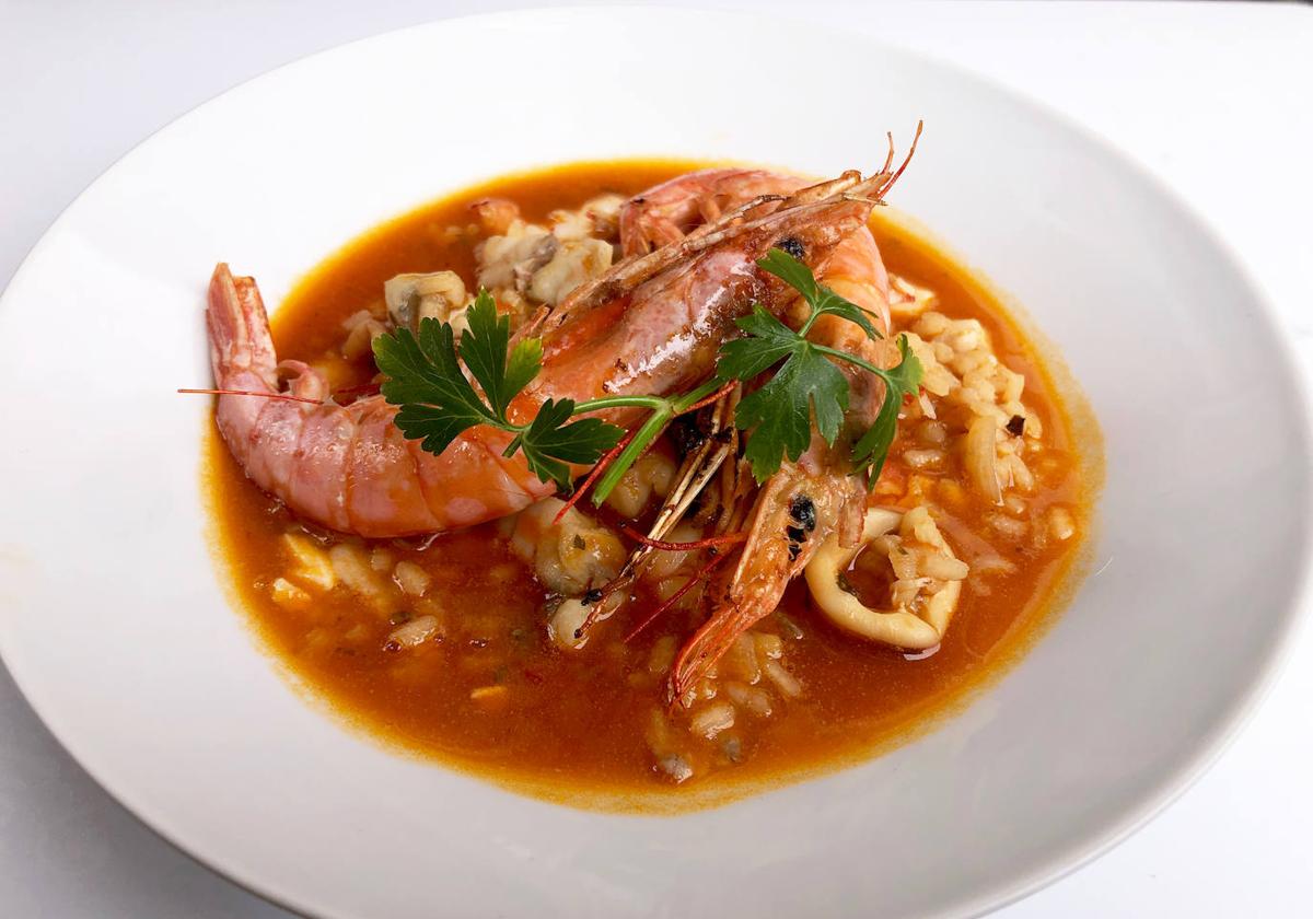 Arroz caldoso de mar