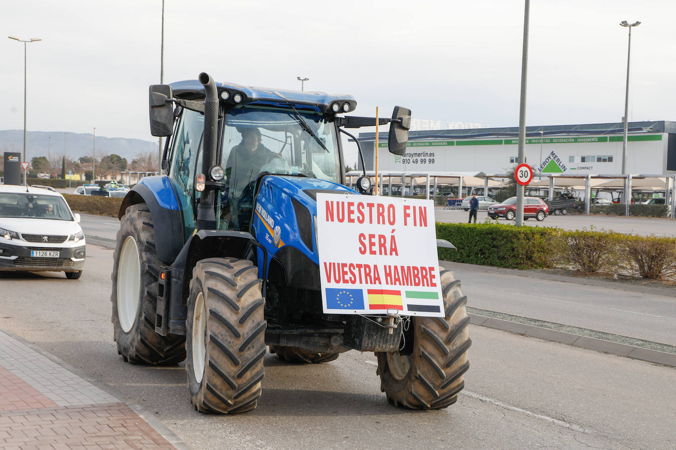 Las imágenes de la tractorada en Lorca