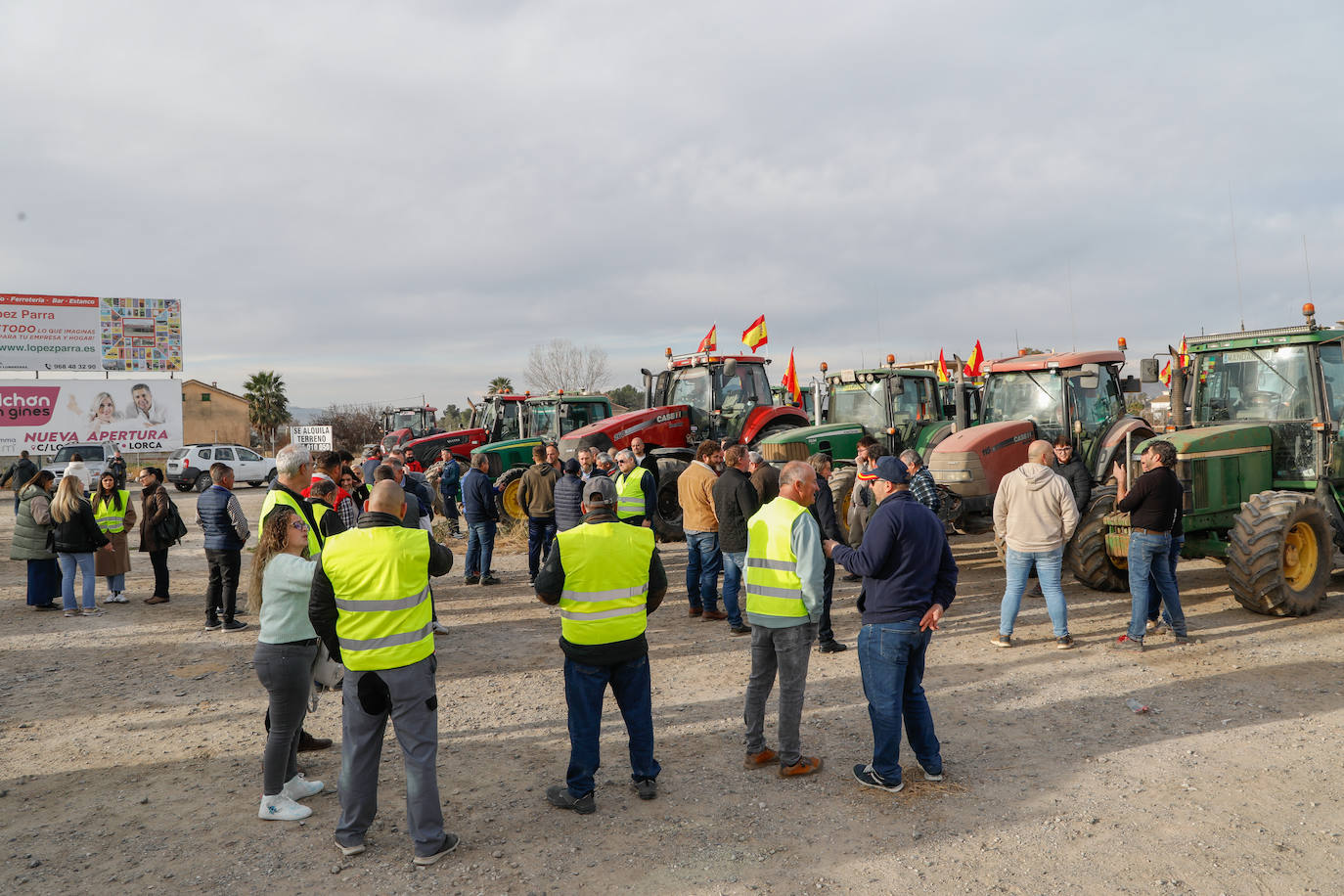 Las imágenes de la tractorada en Lorca