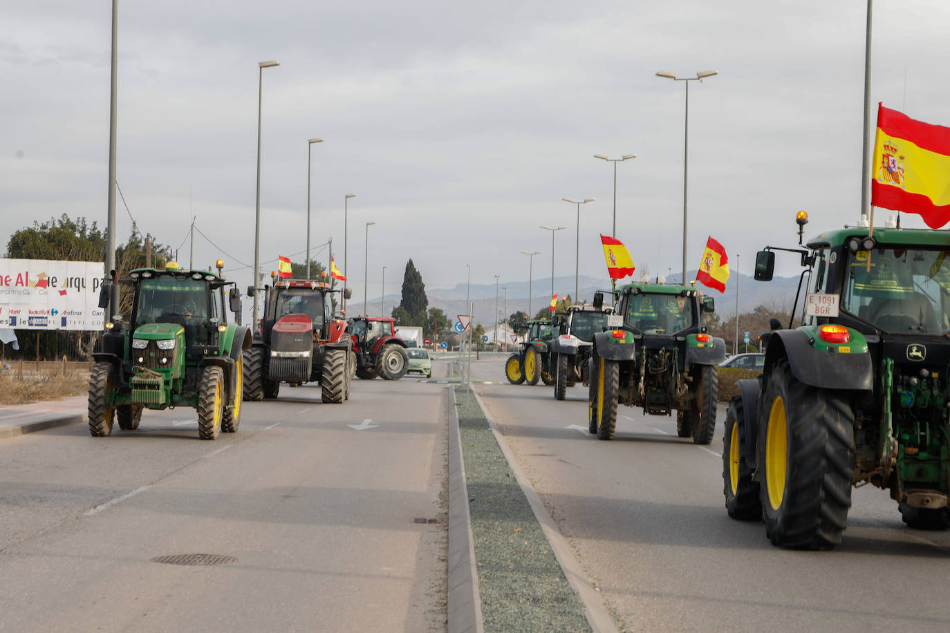 Las imágenes de la tractorada en Lorca