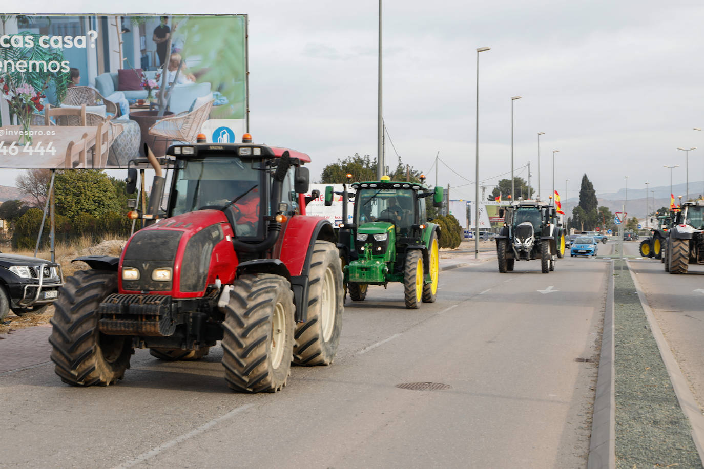 Las imágenes de la tractorada en Lorca