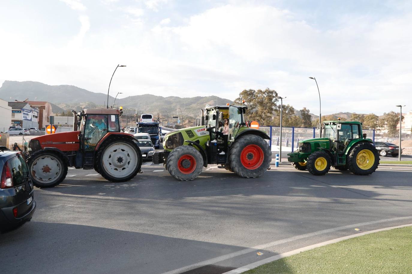 Las imágenes de la tractorada en Lorca