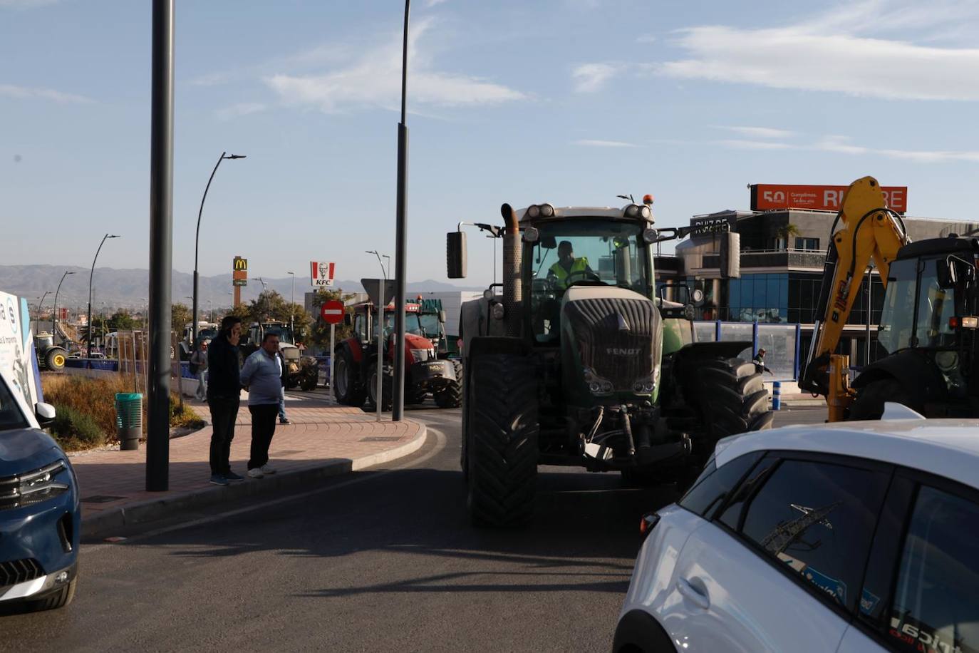 Las imágenes de la tractorada en Lorca