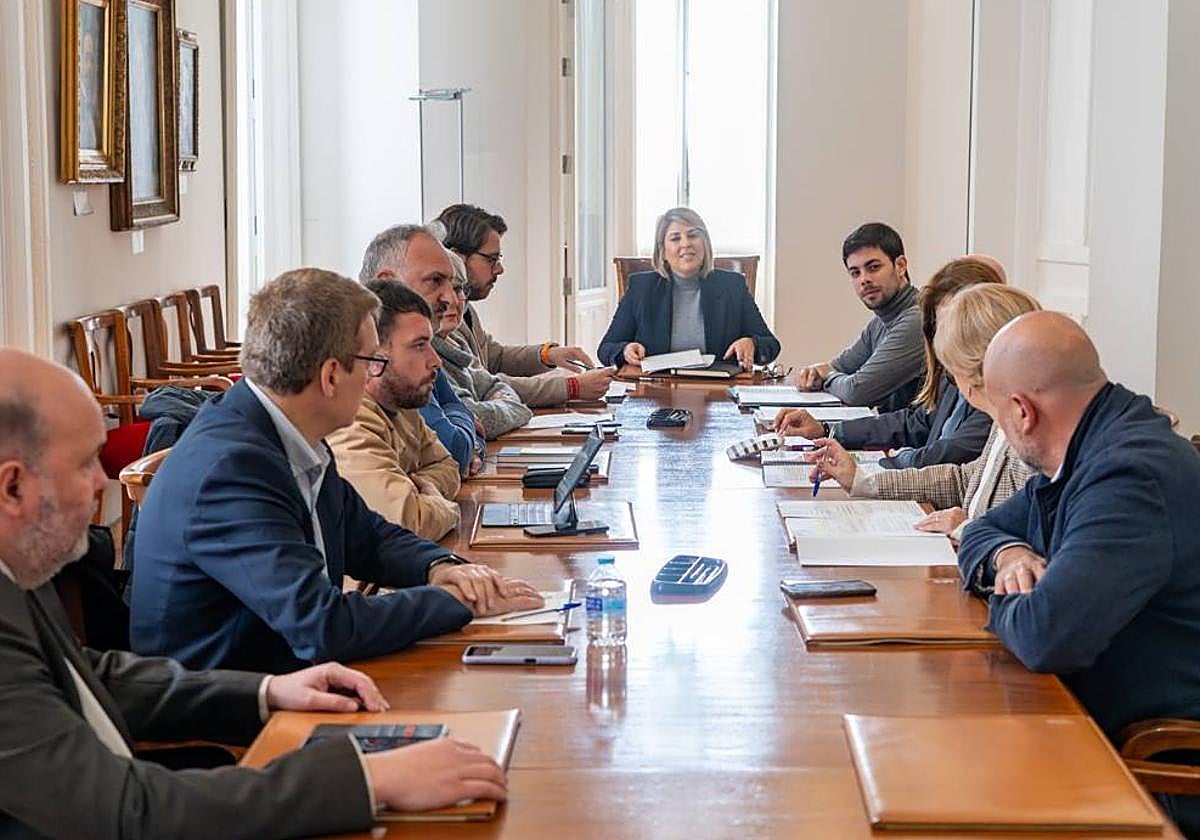 Reunión para aprobar la carpa en Juan XXIII.