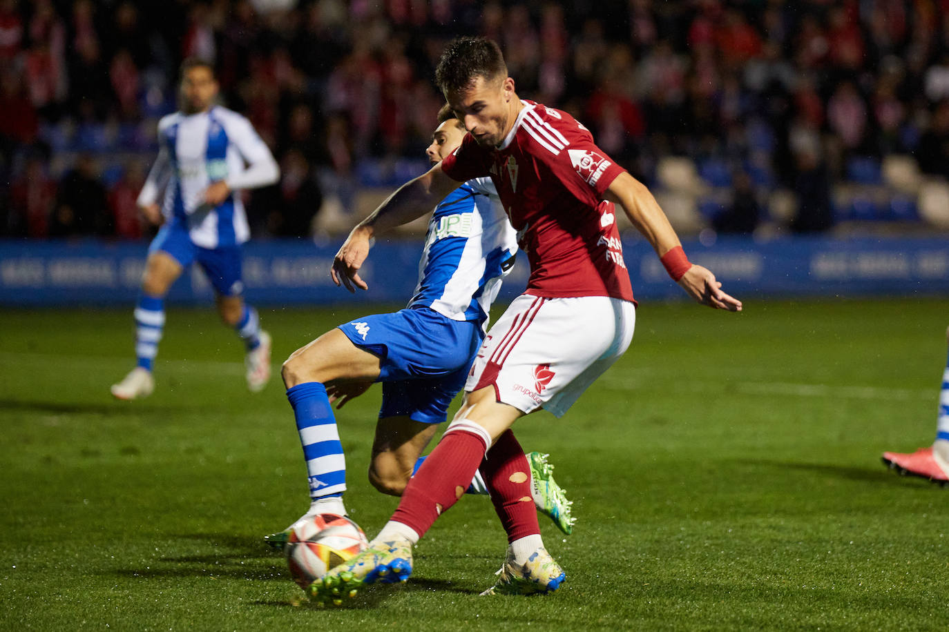 La victoria del Real Murcia frente al Alcoyano, en imágenes