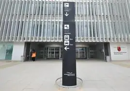 Exterior del aeropuerto de Corvera, en una imagen de archivo.