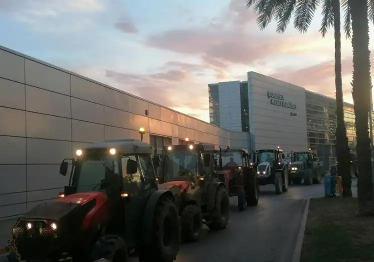 Tractorada en Orihuela.