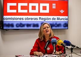 Anna Mellado presenta el informe de brecha de género, este viernes.