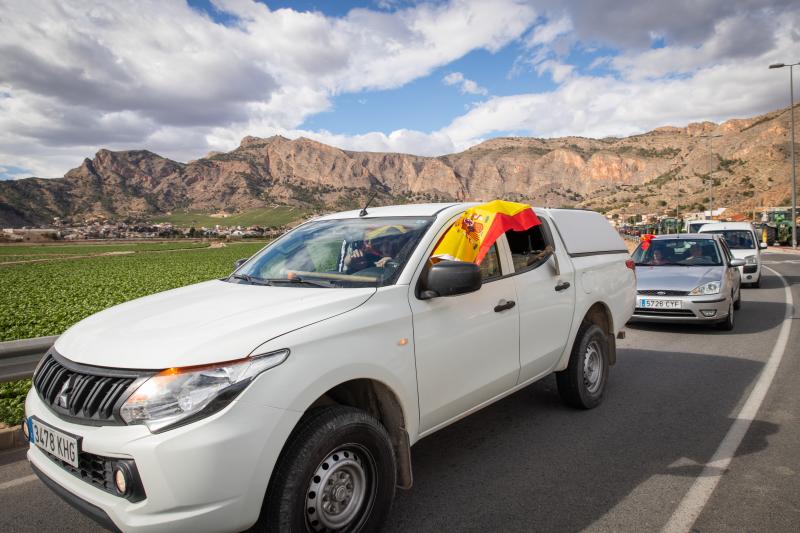 La tractorada de los organizaciones agrarias por la Vega Baja no logra cortar la A-7