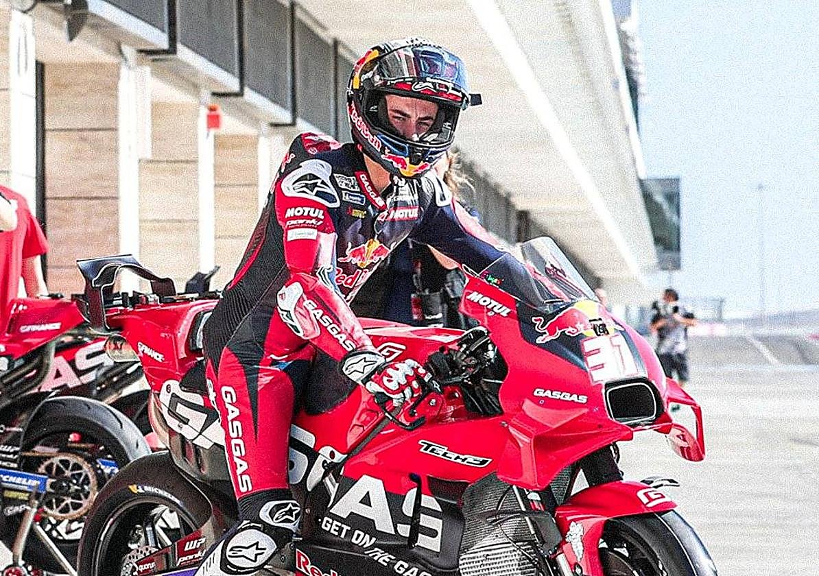 Pedro Acosta, ayer en el circuito de catarí de Lusail.