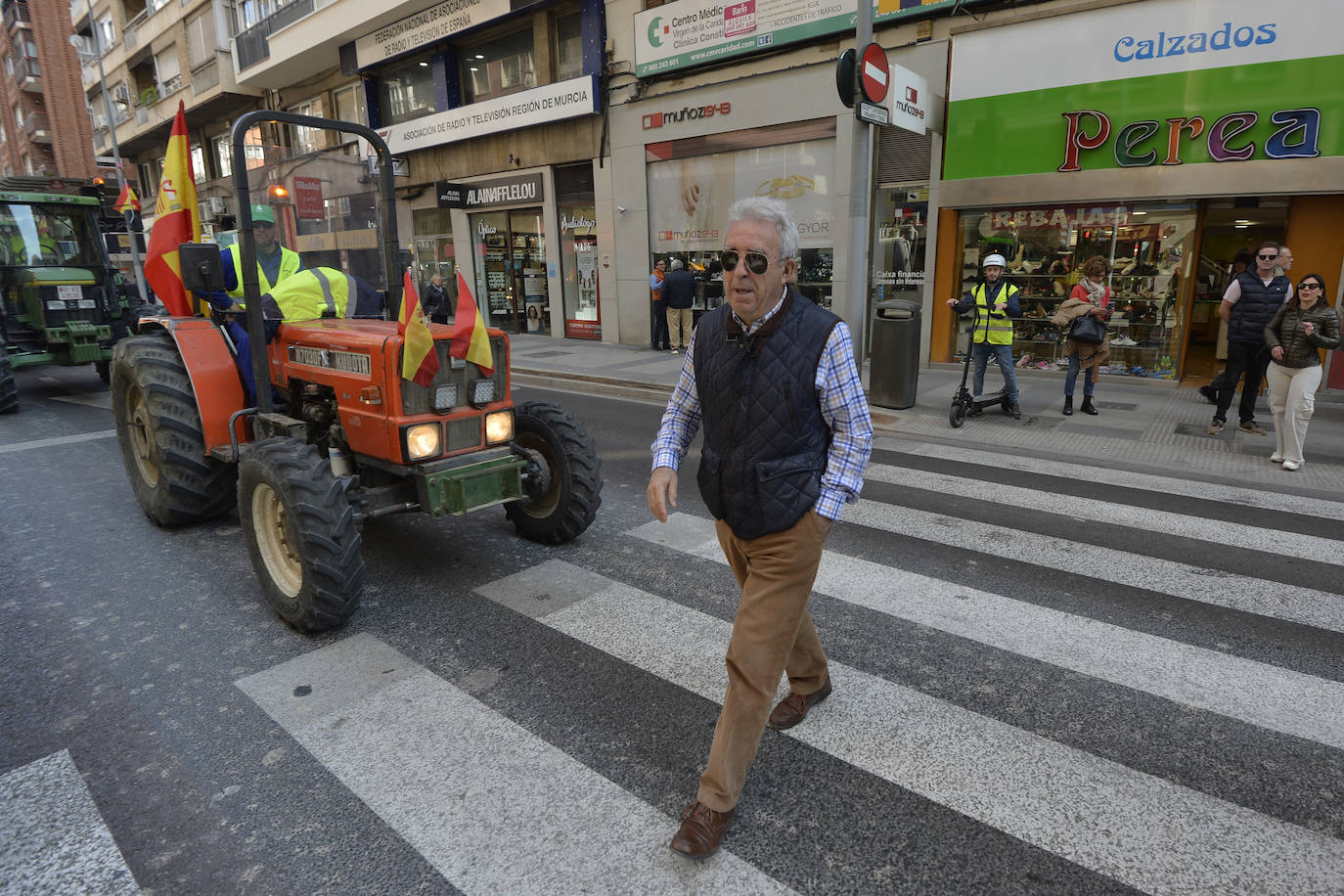 Las protestas de los agricultores llegan a Murcia el 21-F, en imágenes