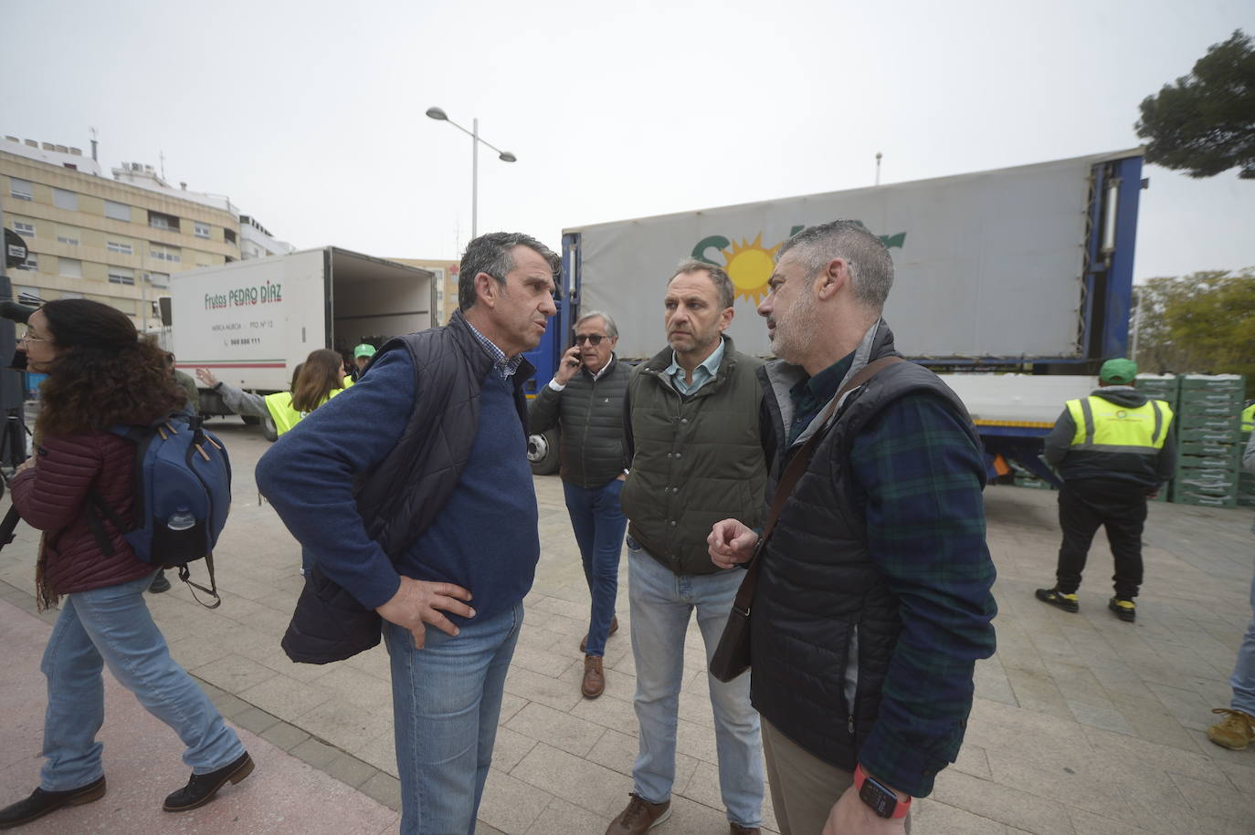 Las protestas de los agricultores llegan a Murcia el 21-F, en imágenes