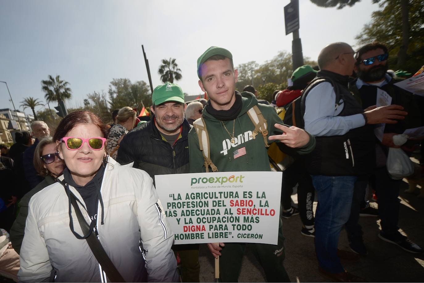 Las protestas de los agricultores llegan a Murcia el 21-F, en imágenes