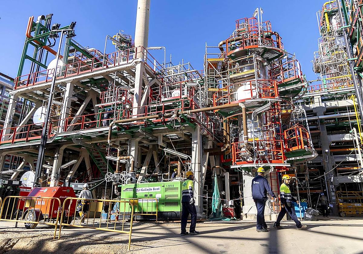 Imagen de archivo de la planta de biocombustibles en construcción