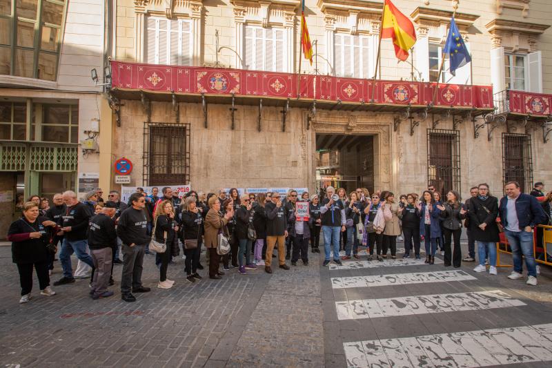 La protesta del Ampa del Centro Oriol, en imágenes