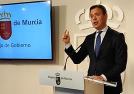 El portavoz del Ejecutivo regional, Marcos Ortuño.