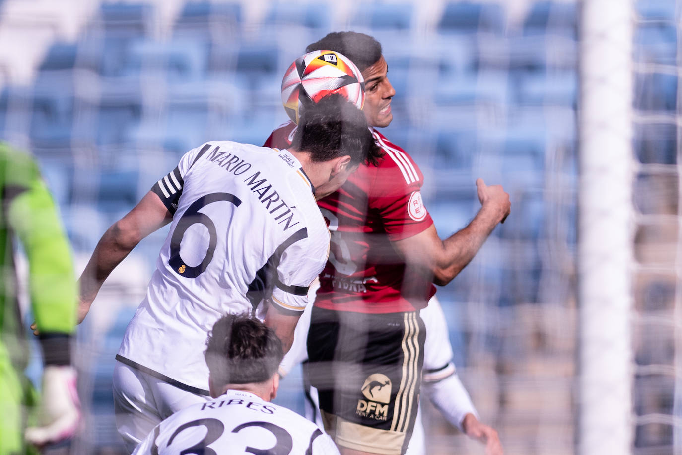 El partido del Real Murcia contra el Real Madrid Castilla, en imágenes