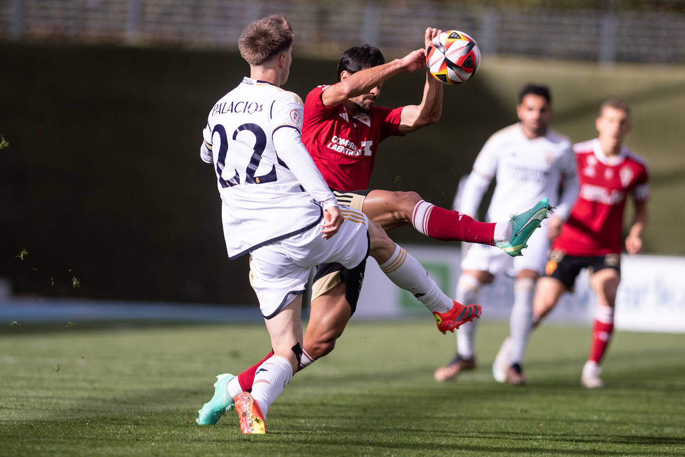 El partido del Real Murcia contra el Real Madrid Castilla, en imágenes