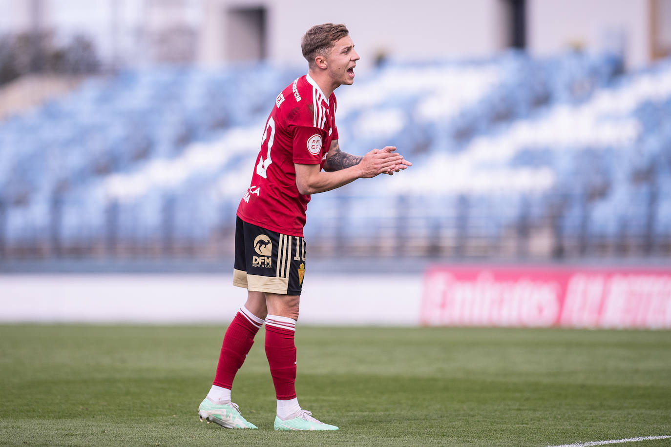 El partido del Real Murcia contra el Real Madrid Castilla, en imágenes