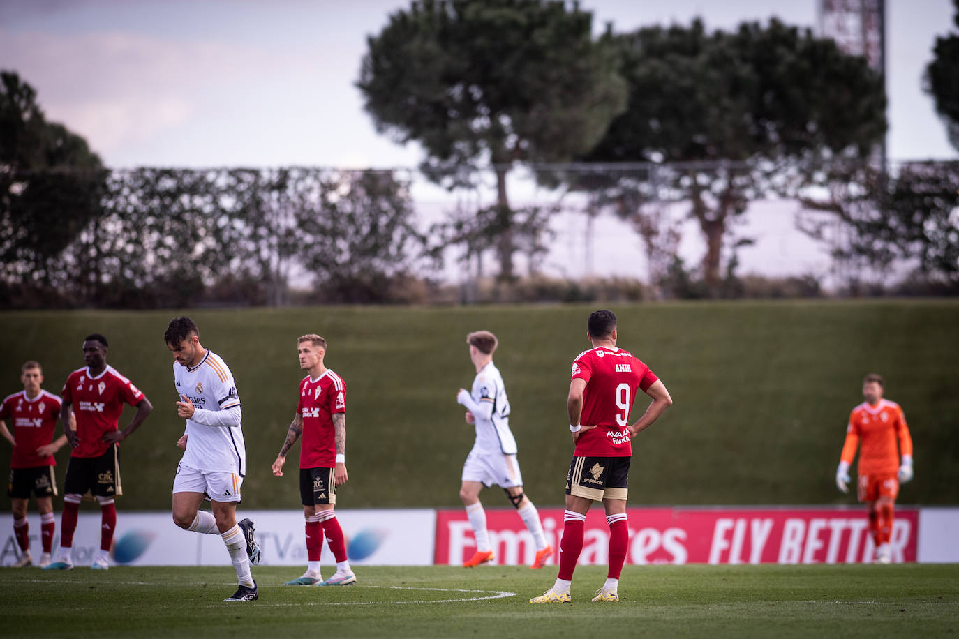 El partido del Real Murcia contra el Real Madrid Castilla, en imágenes