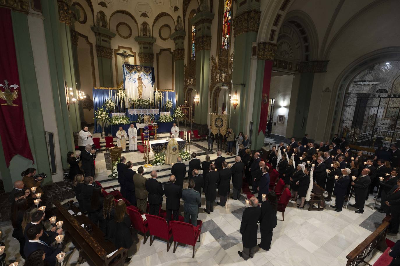 Imágenes del Resurrexit en la iglesia de Santa María de Gracia en Cartagena
