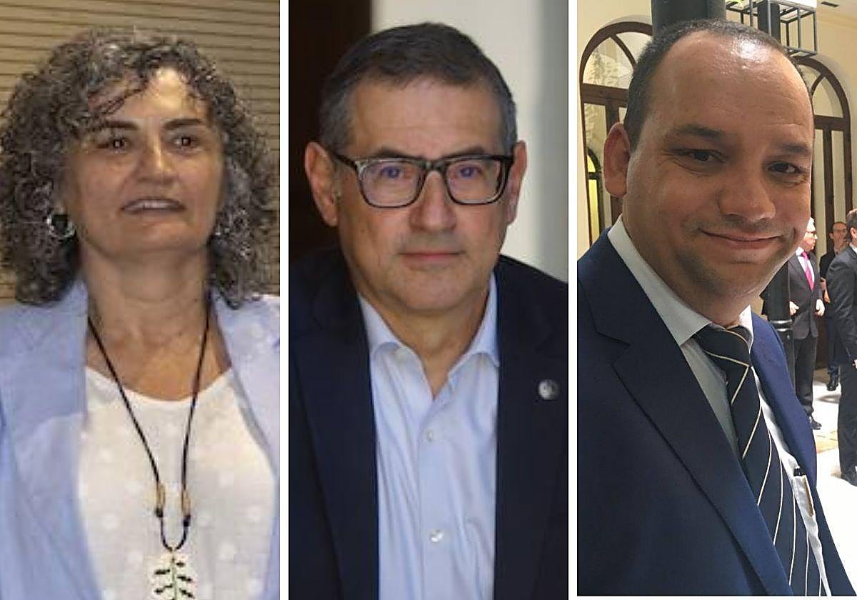 Beatriz Miguel, José Luján y Antonio Caballero.