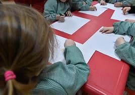 Niños en una guardería en una imagen de archivo.