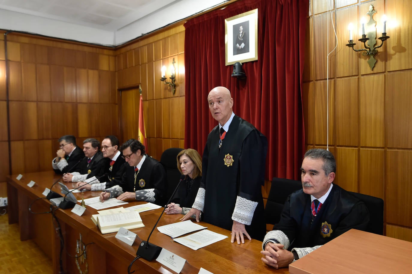 Acto de juramento de cinco nuevos jueces de la Escuela Judicial con destino a la Región de Murcia