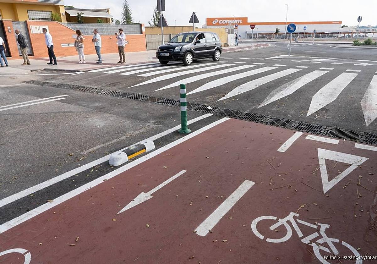 Carril bici en Santa Ana.