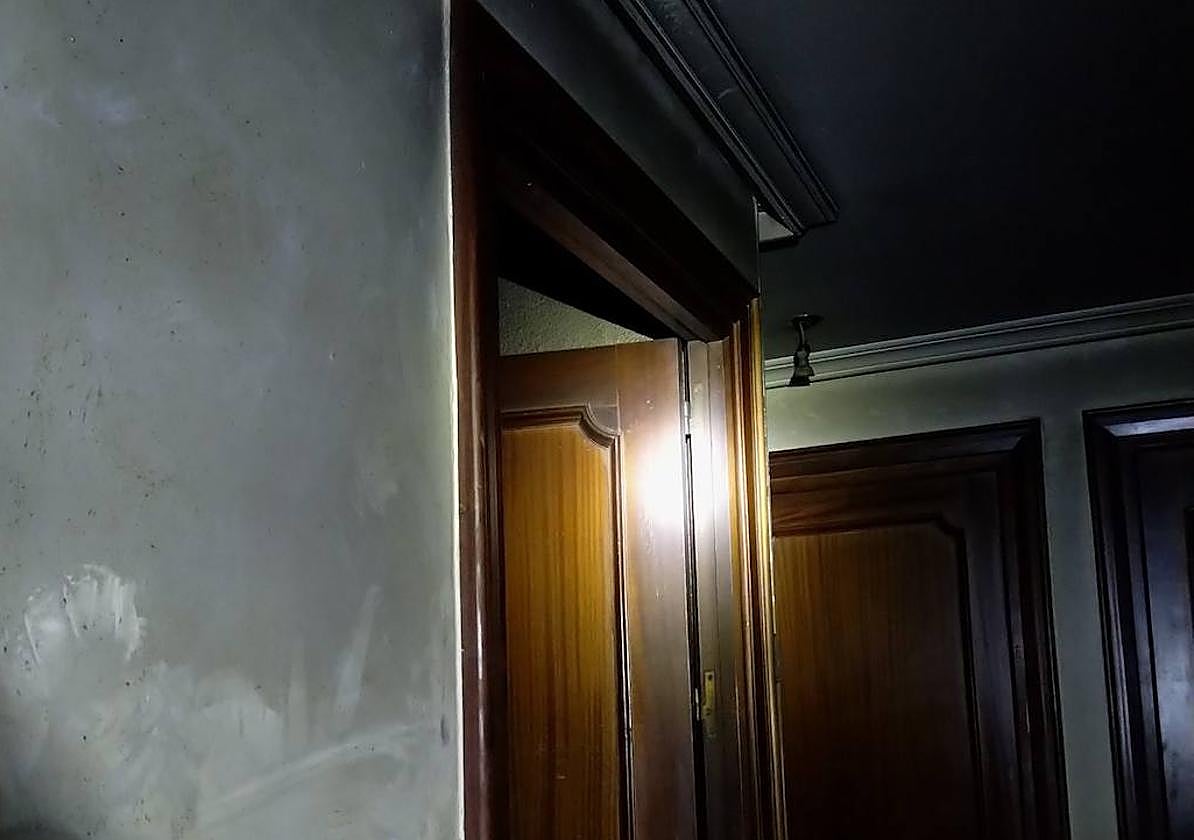 La vivienda en la que tuvo lugar el incendio.