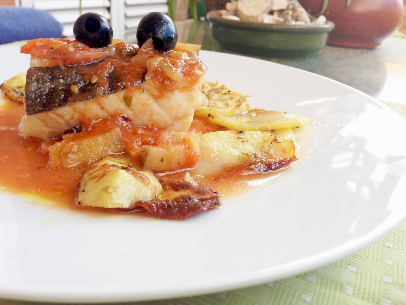 Bacalao en salsa de verduras