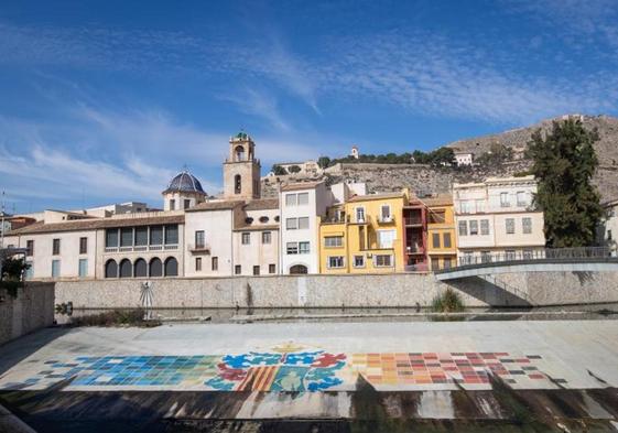 Vista del azud de Orihuela, en una foto de archivo.