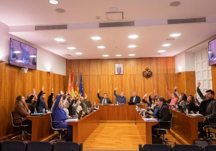 El Pleno, durante una votación este jueves.