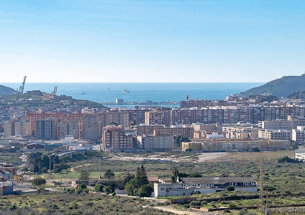 Imagen aérea de Cartagena en una imagen de archivo.