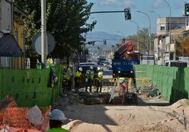 Obras de movilidad en Barriomar en una imagen de archivo.