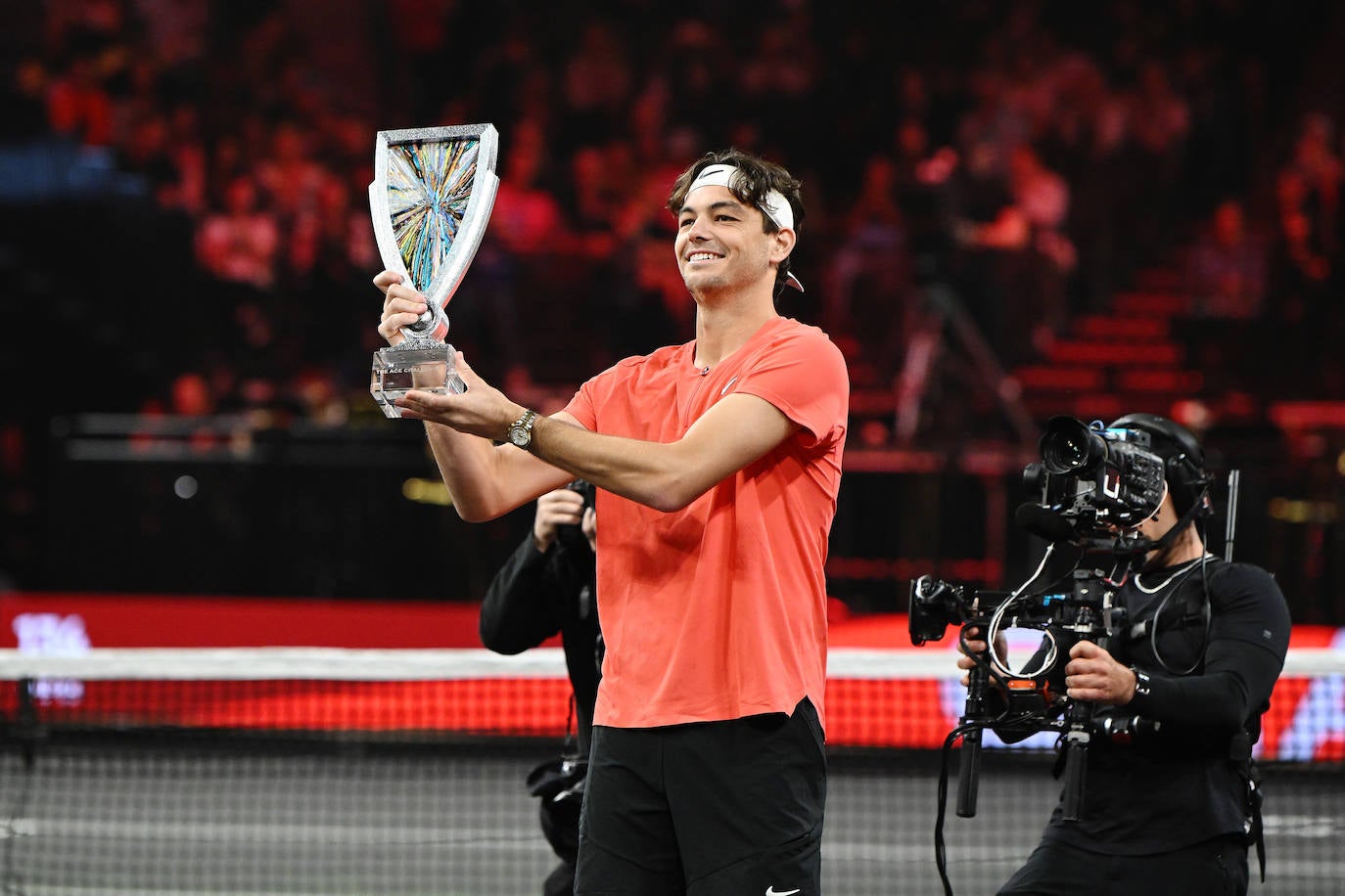 El partido entre Carlos Alcaraz y Rafa Nadal, en imágenes