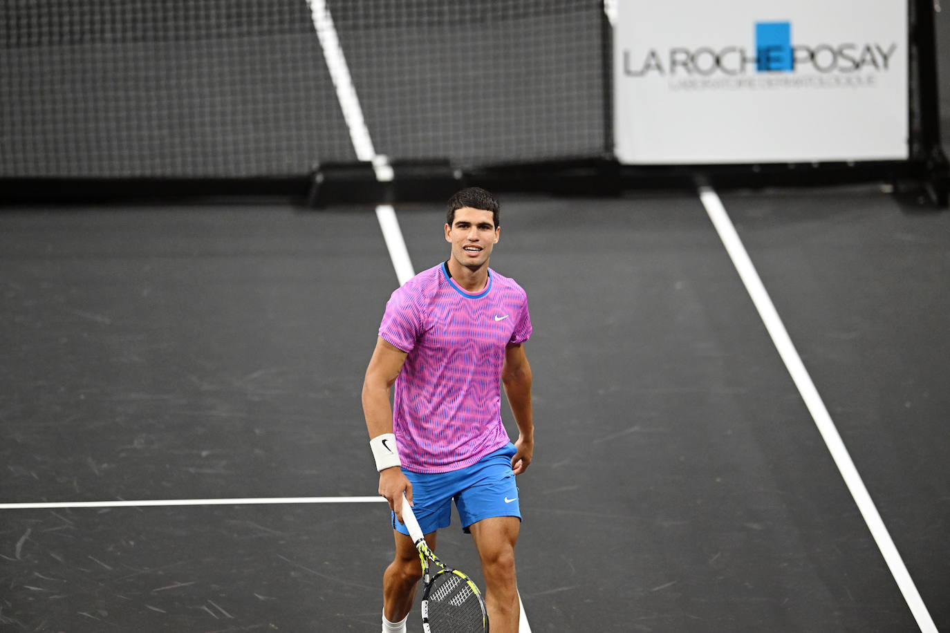 El partido entre Carlos Alcaraz y Rafa Nadal, en imágenes