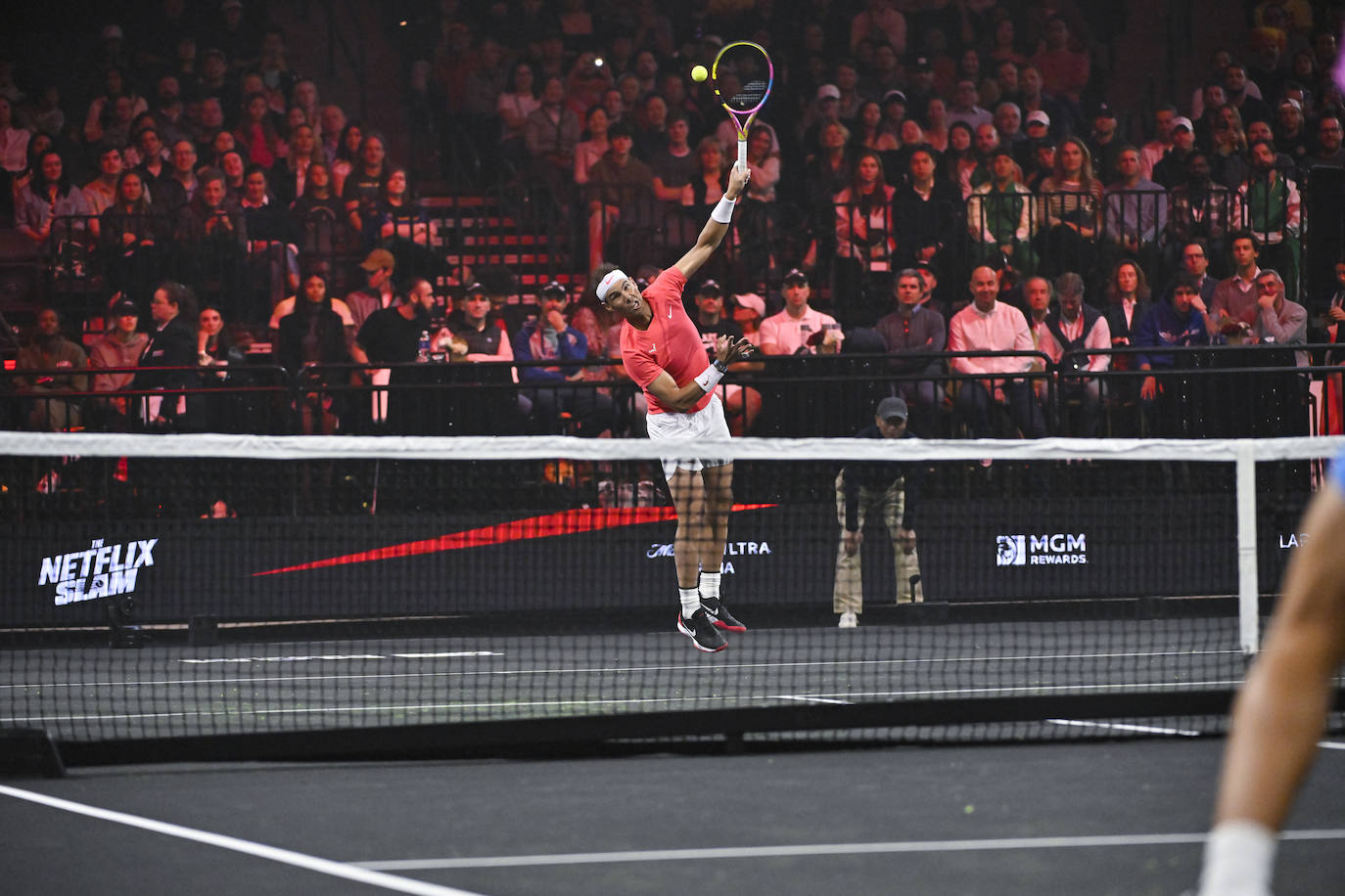 El partido entre Carlos Alcaraz y Rafa Nadal, en imágenes