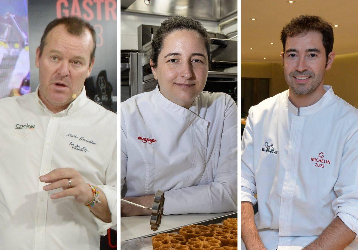 Pablo González(Cabaña Buenavista), María Gómez (Magoga) y Juan Guillamón (Almo).