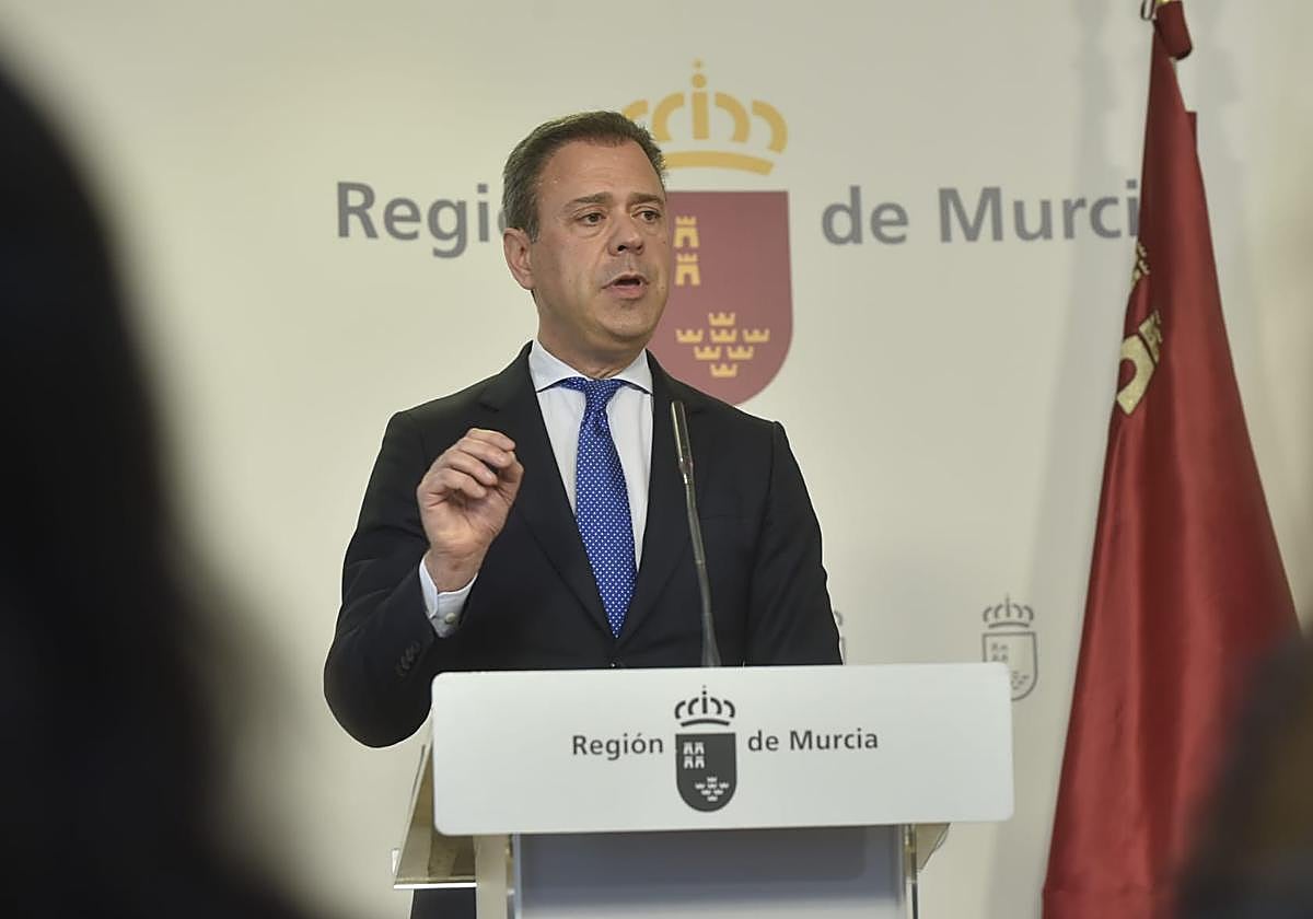 Marcos Ortuño, este jueves, en rueda de prensa.