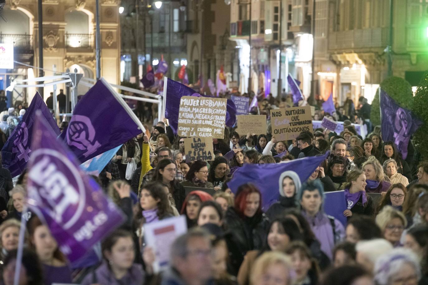 La manifestación del 8M en Cartagena, en imágenes