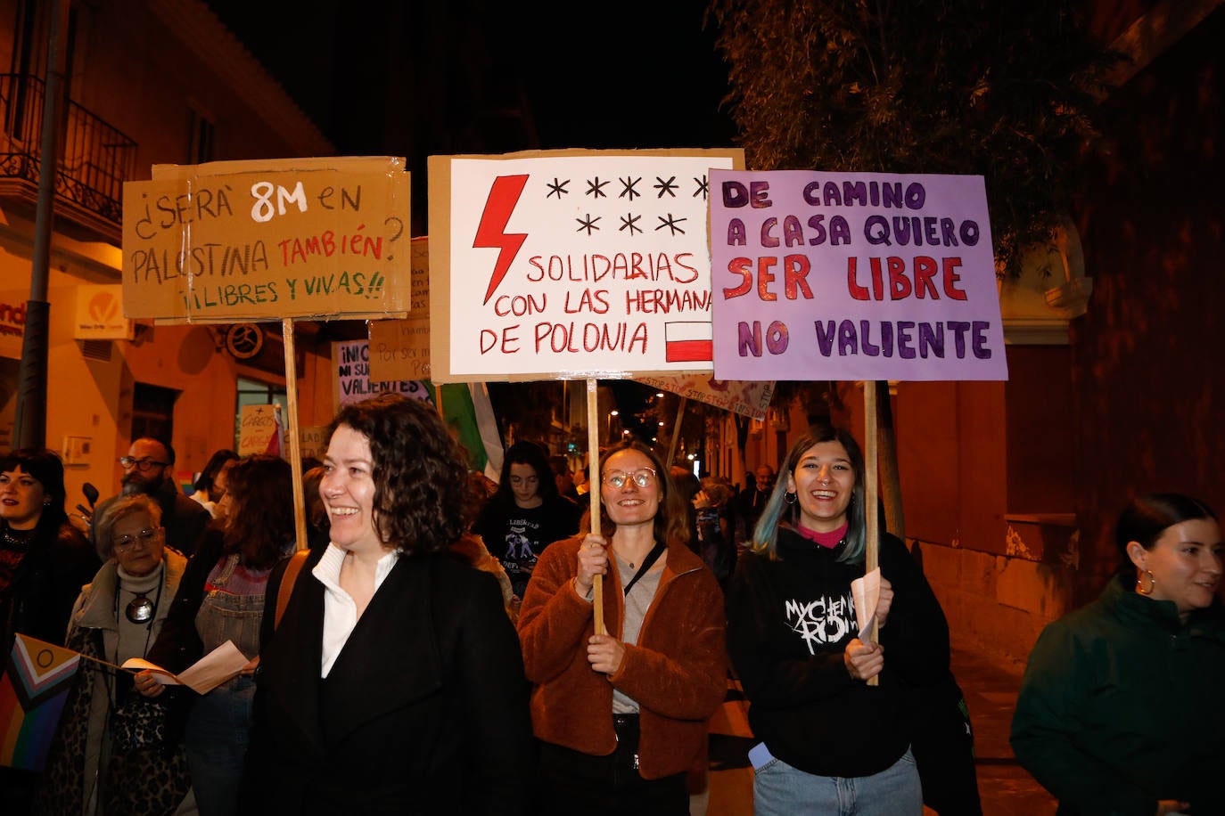 Manifestación en Lorca por el 8M, en imágenes