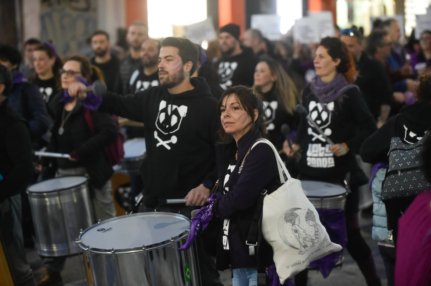 La manifestación del 8M en Murcia, en imágenes