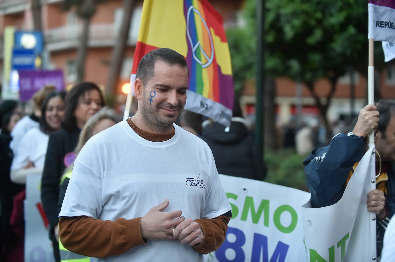 La manifestación del 8M en Murcia, en imágenes