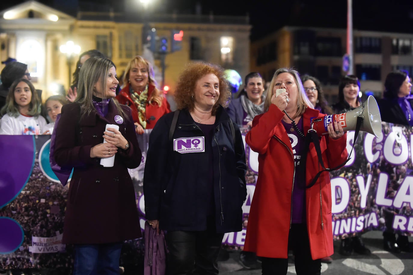 La manifestación del 8M en Murcia, en imágenes