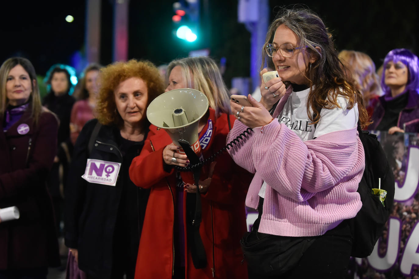 La manifestación del 8M en Murcia, en imágenes