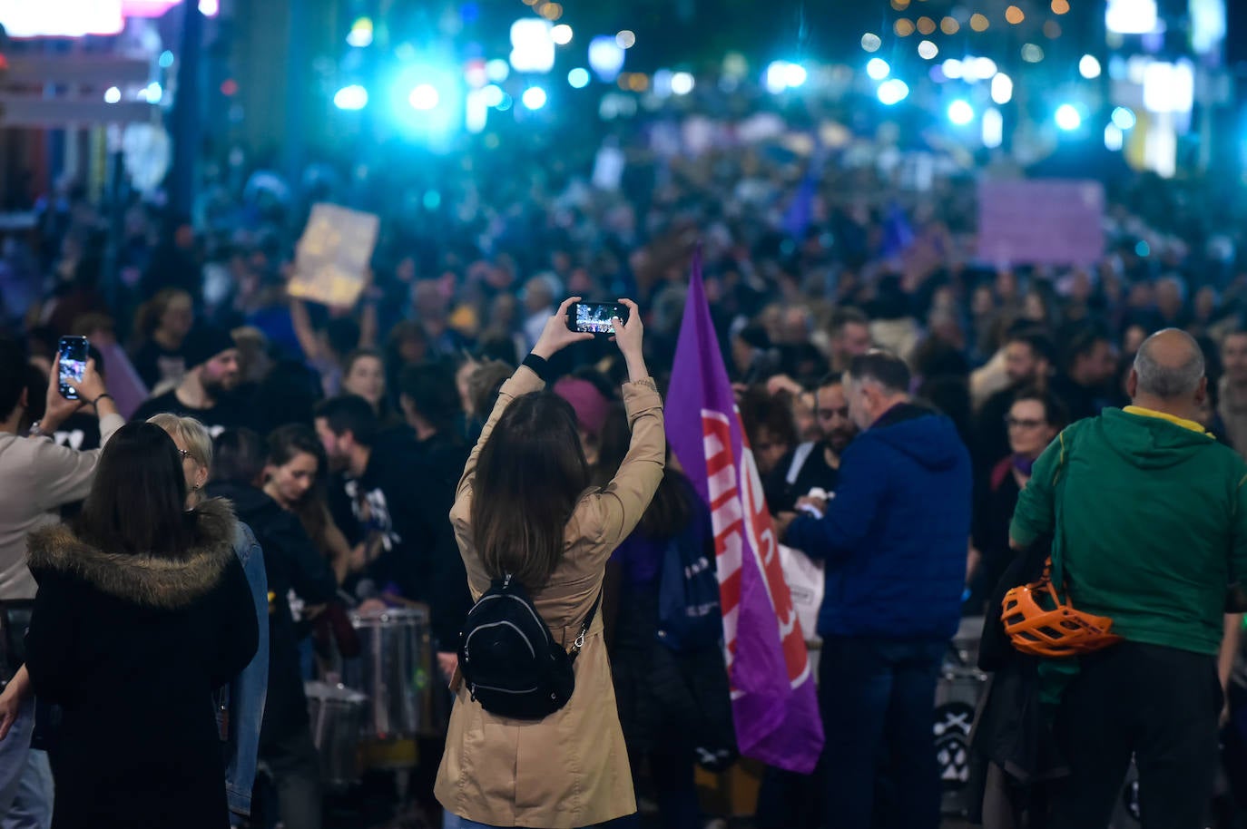 La manifestación del 8M en Murcia, en imágenes