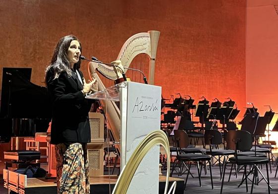 Cristina López Barrio pronunció su discurso de agradecimiento tras recoger el Premio Azorín.