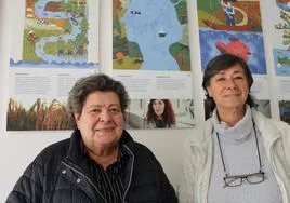 Las catedráticas María Luisa Suárez Alonso y María Rosario Vidal-Abarca.